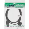 Cavo di alimentazione InLine, CEE7/7 angolato a C15 dritto, 3 x 1 mm², nero, 2 m