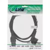 Cavo di alimentazione InLine, CEE7/7 angolato a C15 dritto, 3 x 1 mm², nero, 5 m