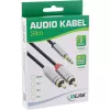 Cavo audio 3,5 mm connettore maschio / 2x connettore RCA 2 m InLine 99242