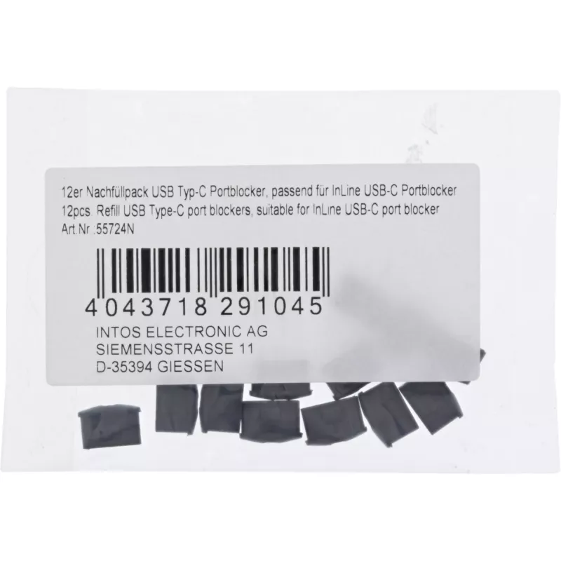InLine 12 pz. ricambio per port blocker USB-C 55724