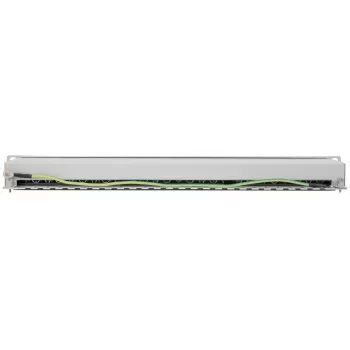Patch panel Intellinet, Cat6a, FTP, 24 porte, 1U, schermato, barre LSA Top-Entry 90°, grigio