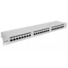 Patch panel Intellinet, Cat6a, FTP, 24 porte, 1U, schermato, barre LSA Top-Entry 90°, grigio
