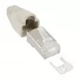 Connettore maschio crimp InLine RJ45 8P8C schermato con guida di inserimento e protezione anti-piega beige