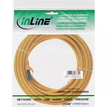 Cavo patch InLine S/FTP PiMF Cat.6A halogen-free 500 MHz giallo 7,5 m