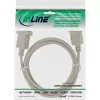 InLine Cavo null modem, DB9 femmina/femmina, clippato, beige, 2 m