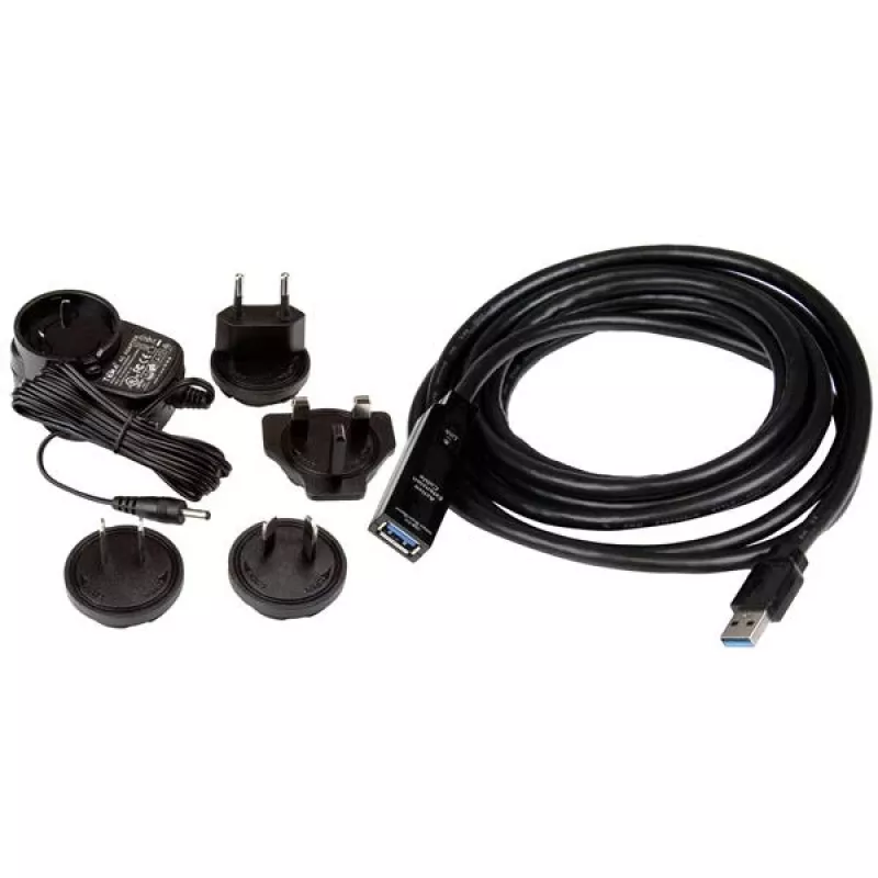 StarTech.com cavo di prolunga USB 3.0 attivo 3m – M/F, 3 m, USB A, USB A, USB 3.2 Gen 1 (3.1 Gen 1), nero