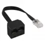 Splitter ISDN InLine 1 -> 2, 1x RJ45 M / 2x RJ45 F, (8P8C), senza resistenze
