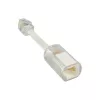Antigroviglio Twist-Stop InLine per cornetta del telefono trasparente + cavo