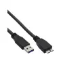 Cavo USB 3.2 Gen.1 InLine, Type-A maschio / Micro-B maschio, nero, 3 m