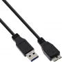 Cavo USB 3.2 Gen.1 Type-A maschio / Micro-B maschio InLine 35410 1m nero