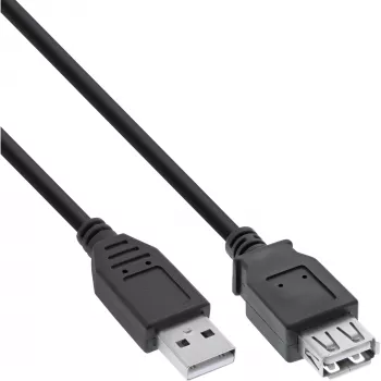 Prolunga USB 2.0 Type-A maschio/femmina InLine 34610B nero 1m