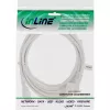 Cavo di alimentazione InLine, CEE 7/7 angolato / connettore IEC C13 a 3 poli, bianco, 5 m