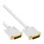 Cavo InLine DVI-D 24+1 maschio/maschio DVI Dual Link bianco/oro 2 m