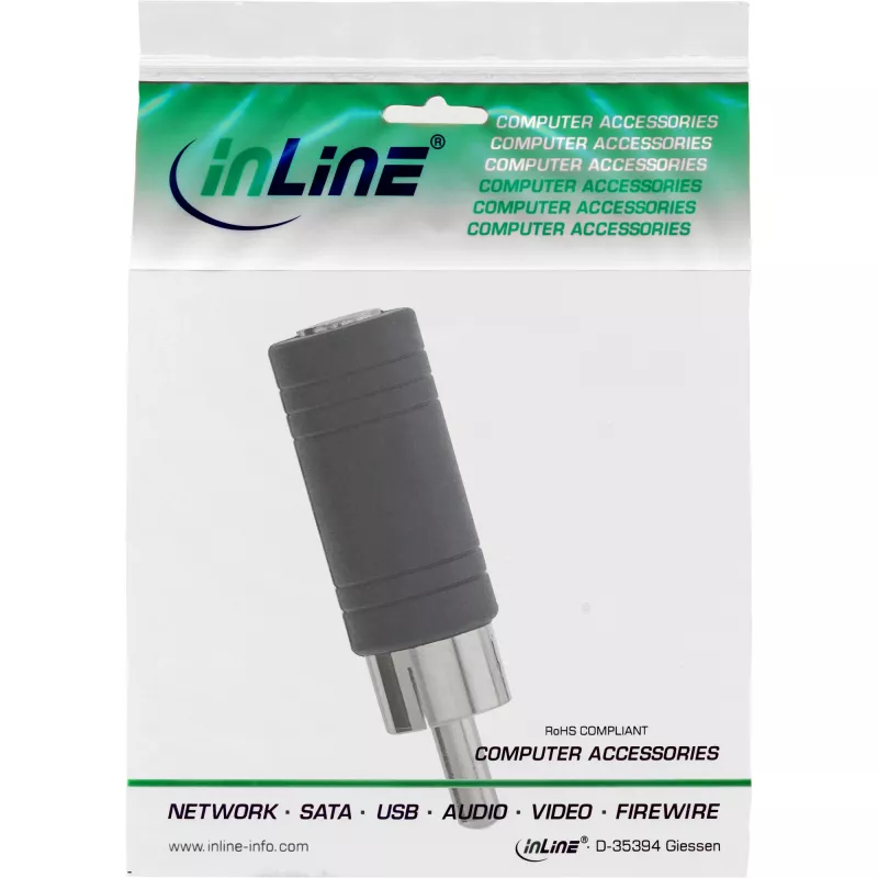 Adattatore audio InLine RCA maschio / 3,5 mm mono femmina 99325