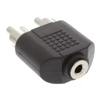 Adattatore audio 3,5 mm jack femmina stereo / 2x RCA maschio InLine 99343