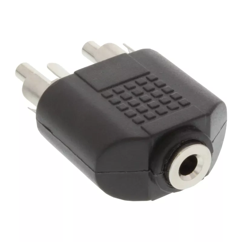 Adattatore audio 3,5 mm jack femmina stereo / 2x RCA maschio InLine 99343
