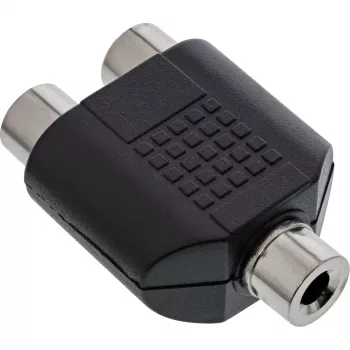 Adattatore audio 3,5 mm jack femmina mono / 2x RCA femmina InLine 99338
