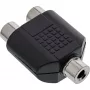Adattatore audio 3,5 mm jack femmina mono / 2x RCA femmina InLine 99338