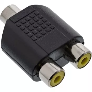 Adattatore audio 3,5 mm jack femmina mono / 2x RCA femmina InLine 99338