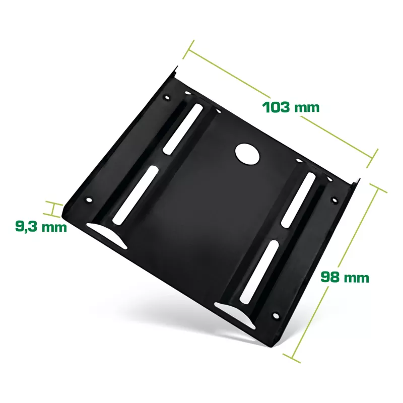 Staffa di montaggio InLine per HDD/SSD, da 2,5 pollici a 3,5 pollici, con viti, nero