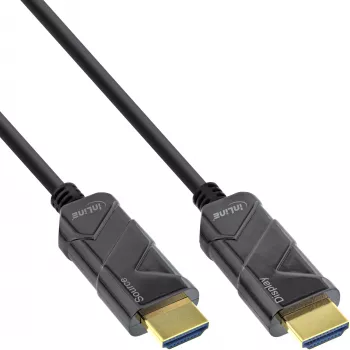 Cavo InLine HDMI AOC, cavo Ultra High Speed HDMI, 8K4K, nero, 100 m