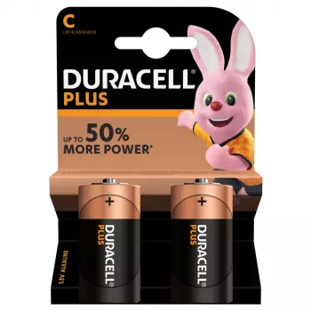 Batteria monouso Duracell Plus C alcalina