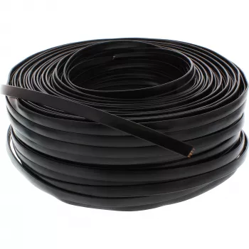 Cavo modulare InLine 68818 cavo piatto a 8 fili anello 100 m nero