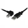 StarTech.com USBAB3ML cavo stampante USB 2.0 A - B angolato a sinistra, maschio/maschio, 3 m, nero