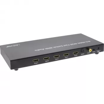 Switch InLine 4×1 HDMI 4K con audio