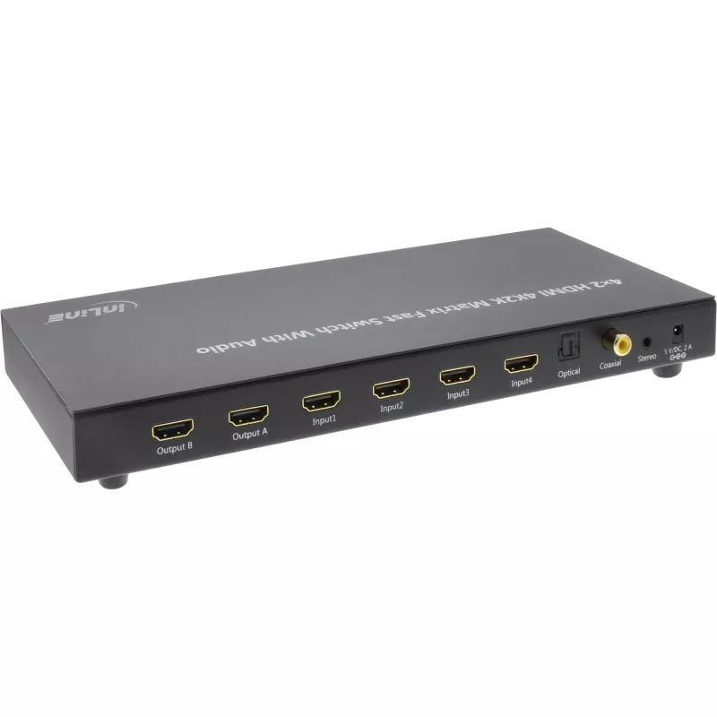 Matrice switch HDMI InLine, 4K2K, 4 ingressi su 2 uscite