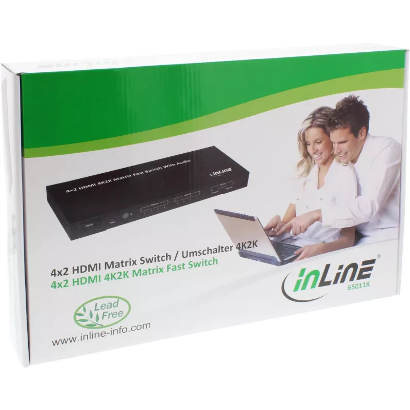 Matrice switch HDMI InLine, 4K2K, 4 ingressi su 2 uscite