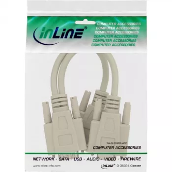 Cavo VGA a Y InLine HD15 connettore maschio / 2x HD15 connettore femmina 0,2 m