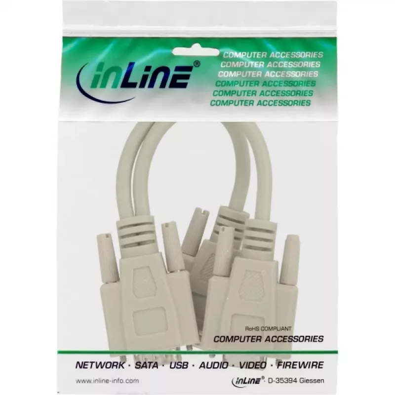 Cavo VGA a Y InLine HD15 connettore maschio / 2x HD15 connettore femmina 0,2 m