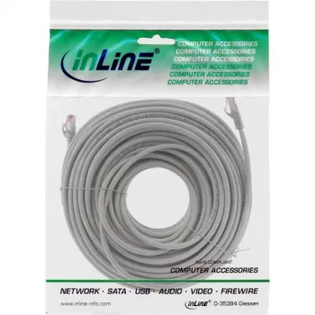 Cavo patch InLine S/FTP PiMF Cat.6 250MHz rame halogen free grigio 50 m