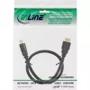 Cavo HDMI InLine, cavo HDMI High Speed, M/M, nero, contatti dorati, 1 m