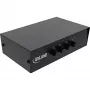 Switch AV InLine manuale 4 porte 3x RCA IN/OUT Composite nero