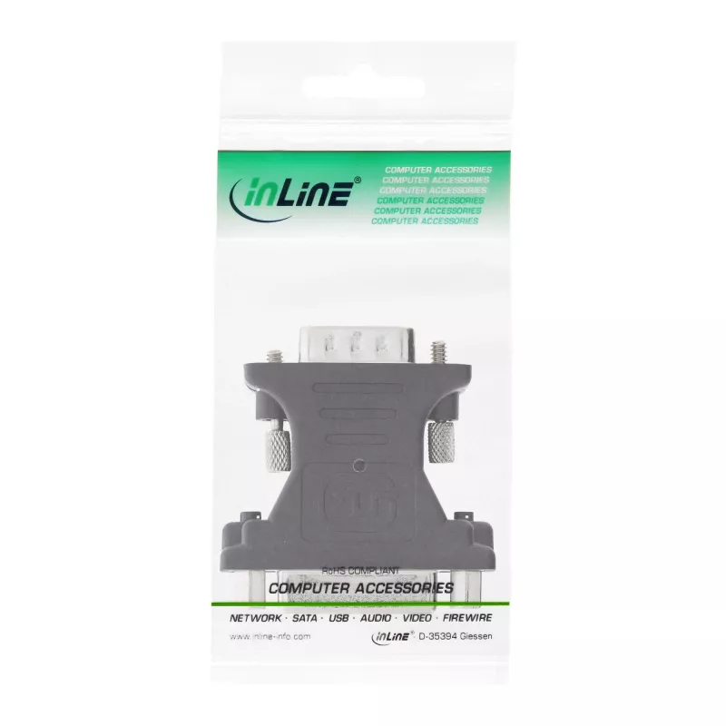 Adattatore InLine DVI-A DVI 24+5 femmina / HD15 maschio