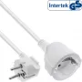 Prolunga elettrica InLine tipo F angolata, bianco, 10m