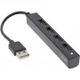 Hub USB 2.0 4 porte InLine, connettore maschio USB-A su 4x connettore femmina USB-A, cavo 15cm
