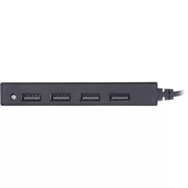Hub USB 2.0 4 porte InLine, connettore maschio USB-A su 4x connettore femmina USB-A, cavo 15cm