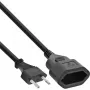 Prolunga elettrica InLine connettore maschio Type C euro / connettore femmina, nero, 5m