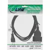Prolunga elettrica InLine connettore maschio Type C euro / connettore femmina, nero, 5m
