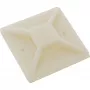 Supporti per fascette autoadesivi InLine 25×25 mm, beige, confezione da 10