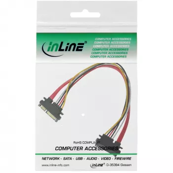 Cavo dati e alimentazione SATA InLine SATA 6Gb/s connettore maschio / connettore femmina 0,30m