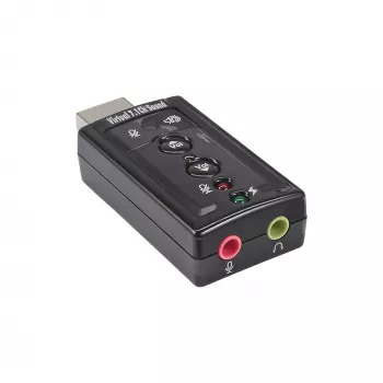 Scheda audio USB InLine 33051C con suono surround 7.1 virtuale
