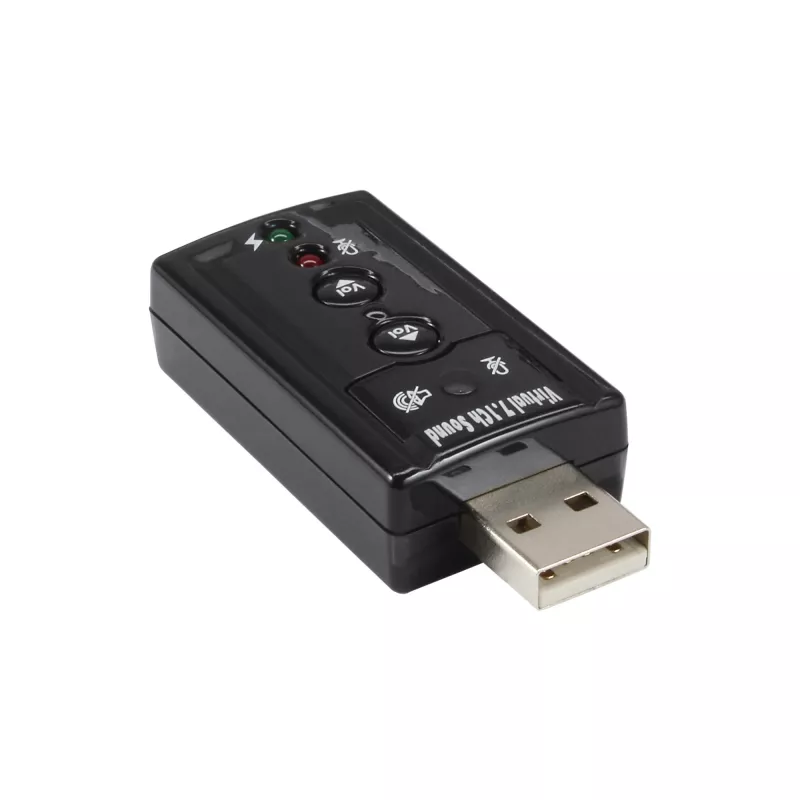 Scheda audio USB InLine 33051C con suono surround 7.1 virtuale