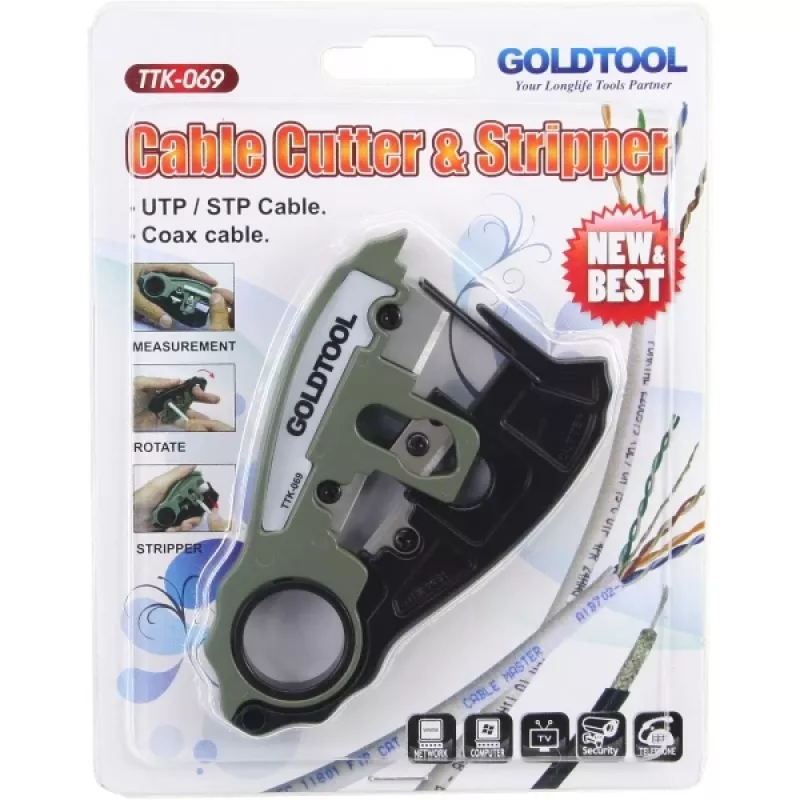Pinza spellafili con tagliacavi InLine 74101A