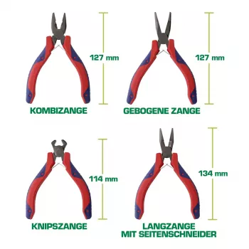 Set di pinze a punta fine InLine Electronics 8 pz.
