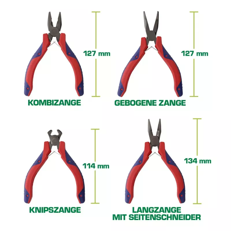 Set di pinze a punta fine InLine Electronics 8 pz.
