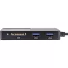 Lettore di schede InLine 66772F USB grigio